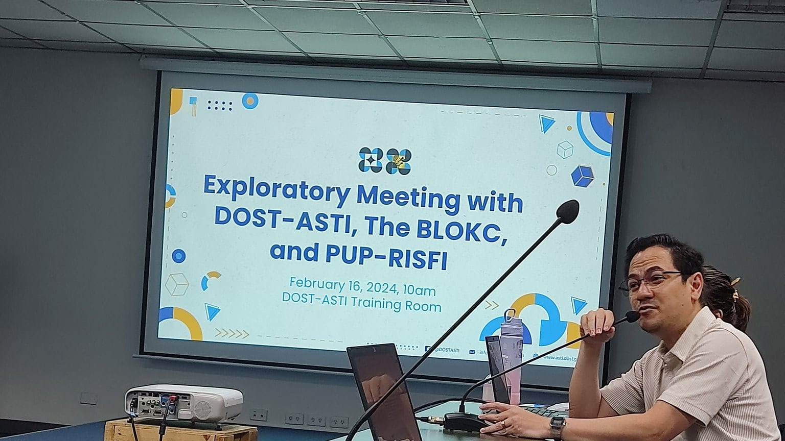 Exploratory partnership meeting between DOST-ASTI, The BLOKC, and PUP-RISFI.